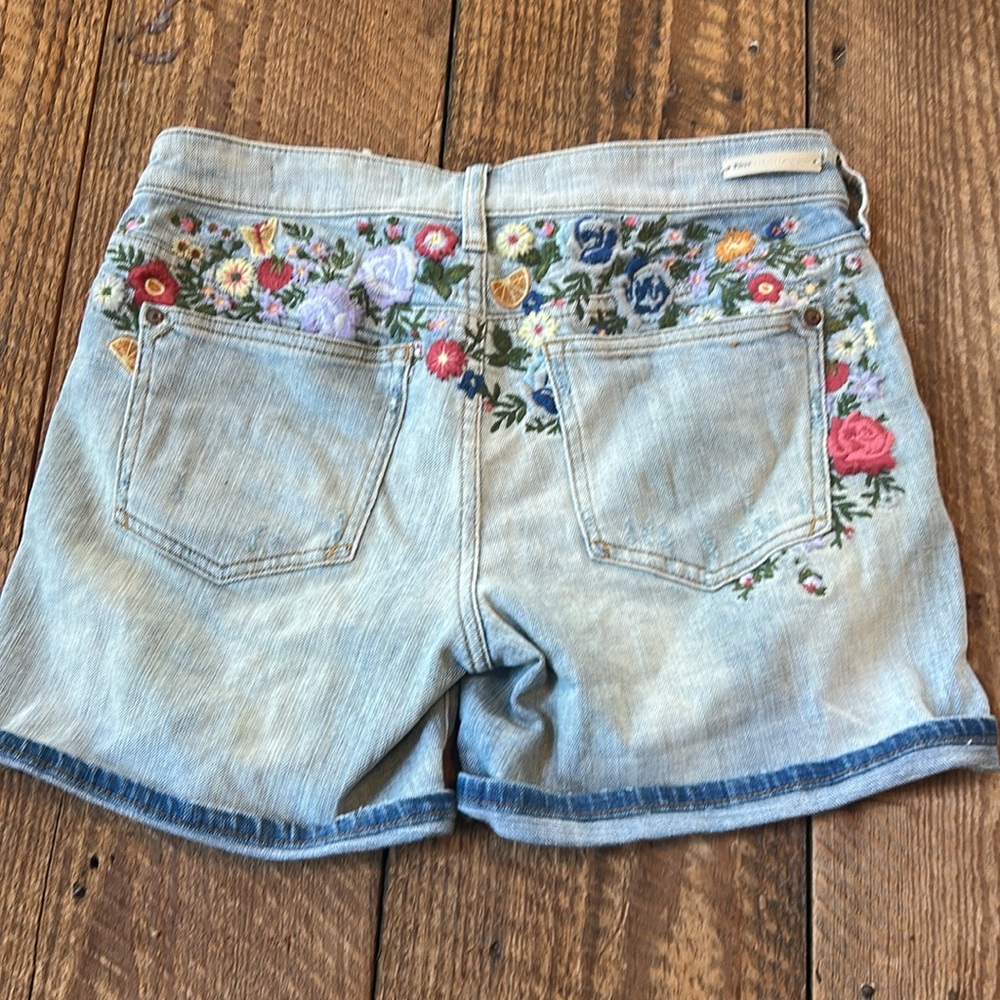 Anthropologie Pilcro and the Letterpress embroidered shorts - Picture 5 of 5